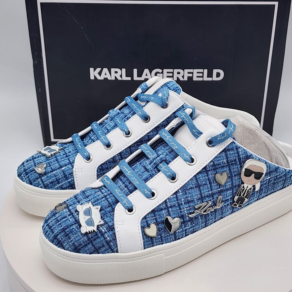 NEW - Karl Lagerfeld Paris Cambria Mule Women's Slip-On Sneakers- Size 8.5 - Picture 5 of 10